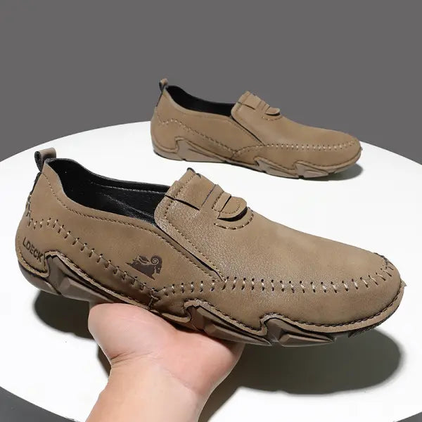 Italian Hand Stitched Plus Size Men's Shoes Low Top Men's Casual Shoes
