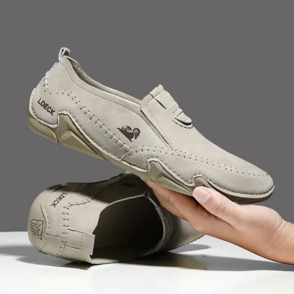 Italian Hand Stitched Plus Size Men's Shoes Low Top Men's Casual Shoes