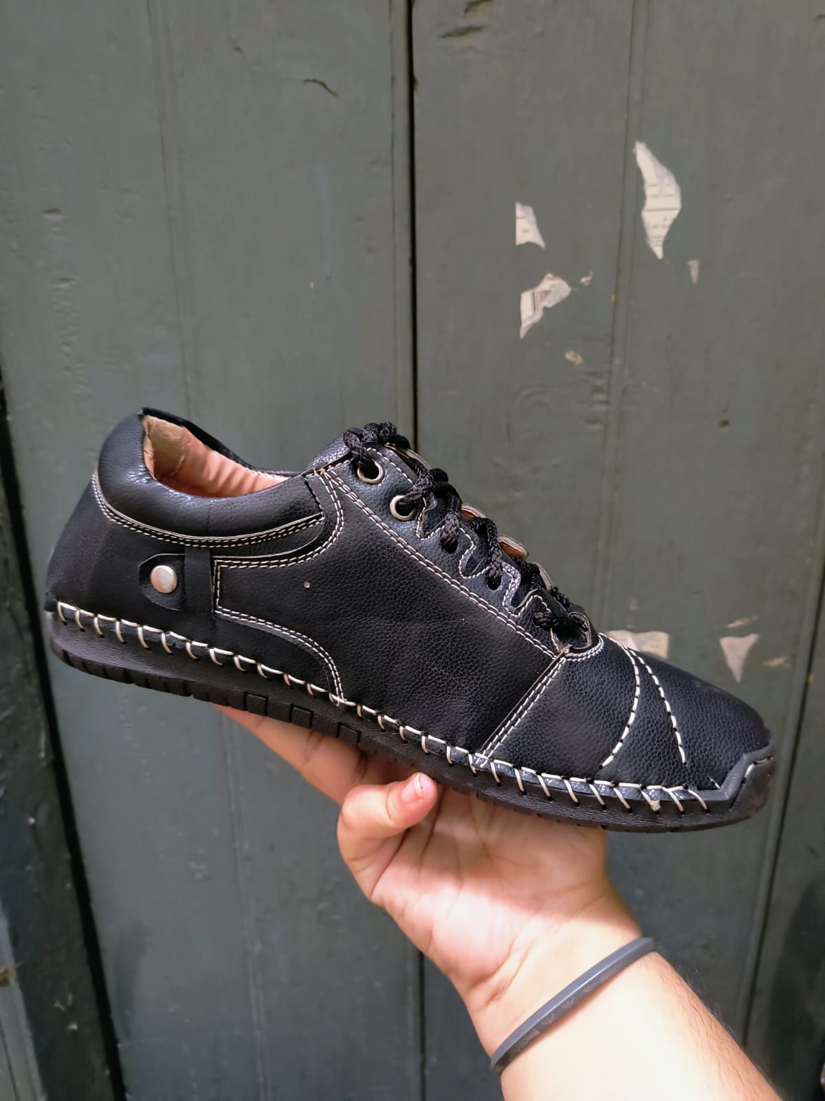 Albert Vegan Leather Sneakers(Black)