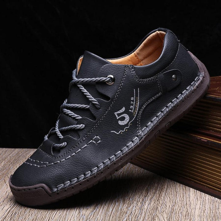 Albert Vegan Leather Sneakers(Black)